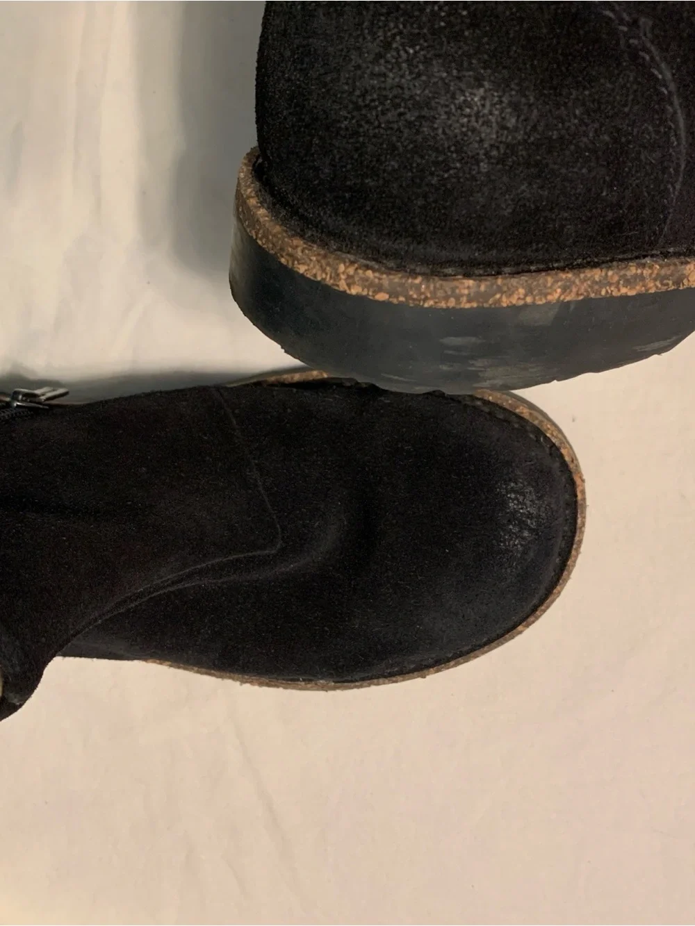 Birkenstock Black Boot with Yellow Plaid Lining